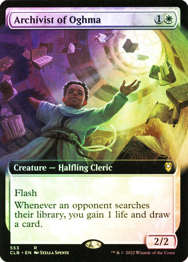 DUBAI IMPORTABLE-Archivist of Oghma (Extended Art) Commander Legends: Battle for Baldur's Gate - Variants Foil English Magic: The Gathering