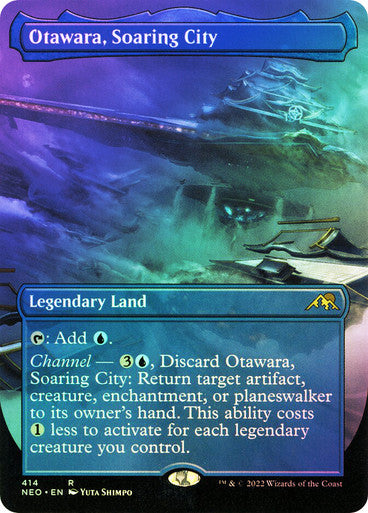 DUBAI IMPORTABLE-Otawara, Soaring City (Borderless) Kamigawa: Neon Dynasty - Variants Foil English Magic: The Gathering