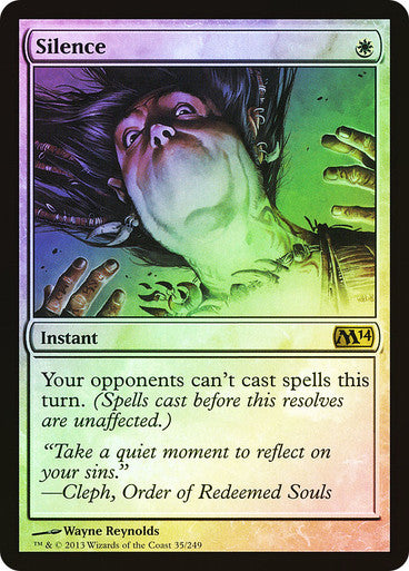DUBAI IMPORTABLE-Silence Magic 2014 Foil English Magic: The Gathering