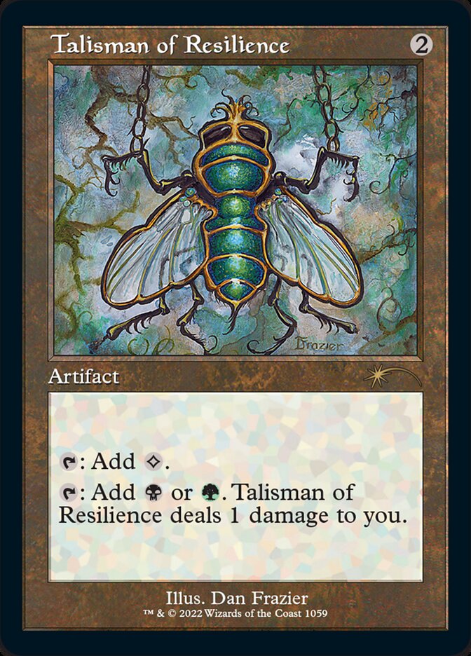 IMPORTABLE DUBAI-Talisman of Resilience Secret Lair Drop (SLD) #1059 · Rare · English · Nonfoil/Etched