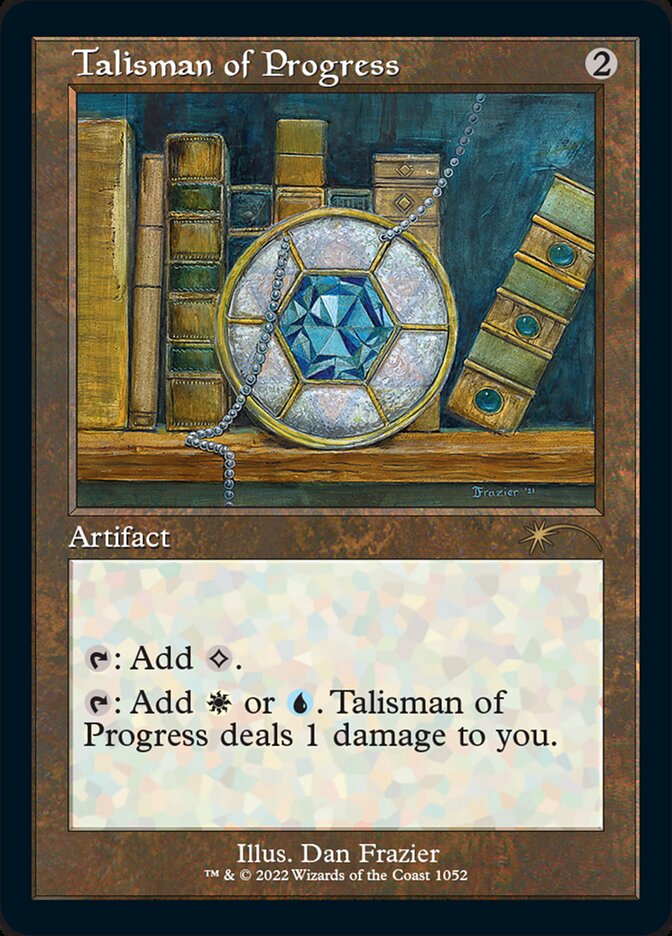 IMPORTABLE DUBAI-Talisman of Progress Secret Lair Drop (SLD) #1052 · Rare · English · Nonfoil/Etched