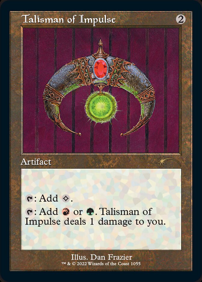 IMPORTABLE DUBAI-Talisman of Impulse Secret Lair Drop (SLD) #1055 · Rare · English · Nonfoil/Etched