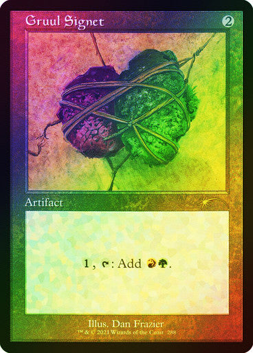 IMPORTABLE DUBAI-Gruul Signet (Secret Lair) (Retro Frame) Secret Lair Foil English Magic: The Gathering