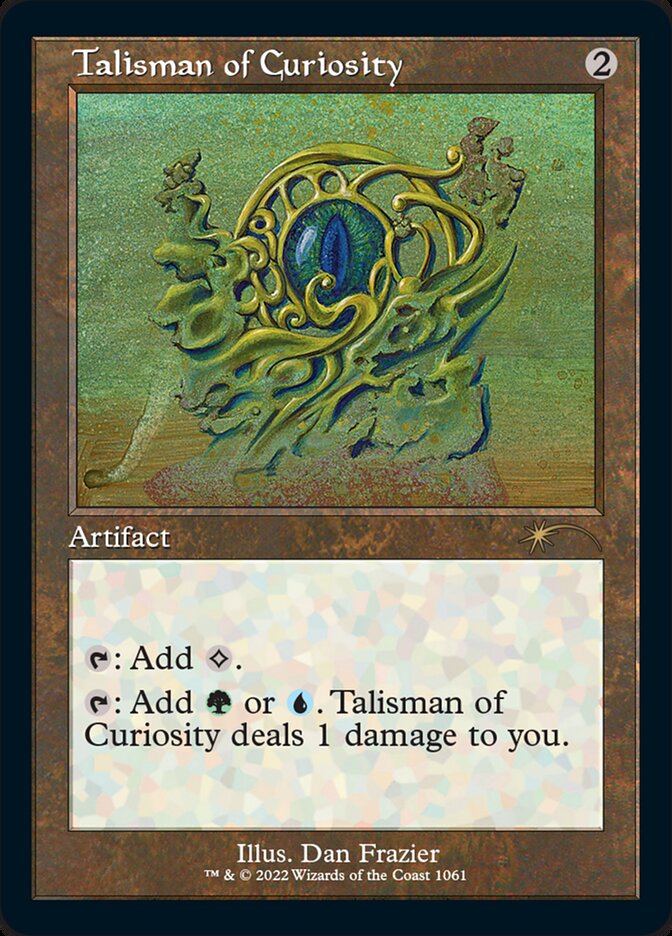 IMPORTABLE DUBAI-Talisman of Curiosity Secret Lair Drop (SLD) #1061 · Rare · English · Nonfoil/Etched