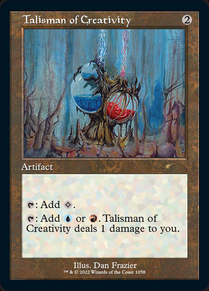 IMPORTABLE DUBAI-Talisman of Creativity Secret Lair Drop (SLD) #1058 · Rare · English · Nonfoil/Etched
