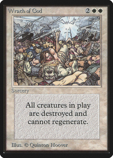 IMPORTABLE DUBAI-Wrath of God Beta Magic: The Gathering English Non-foil
