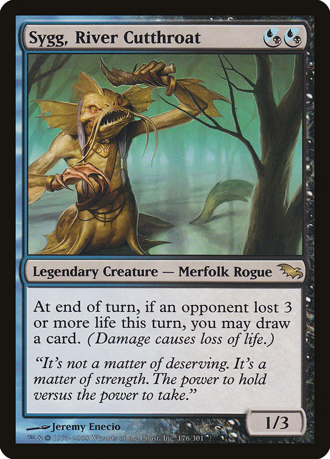 IMPORTABLE DUBAI-Sygg, River Cutthroat Shadowmoor (SHM) #176 · Rare · English · Nonfoil/Foil
