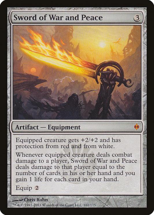 IMPORTABLE DUBAI-Sword of War and Peace New Phyrexia (NPH) #161 · Mythic Rare · English · Nonfoil/Foil