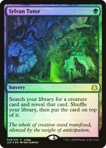 IMPORTABLE DUBAI-Sylvan Tutor (Judge) Promo: General Foil English Magic: The Gathering