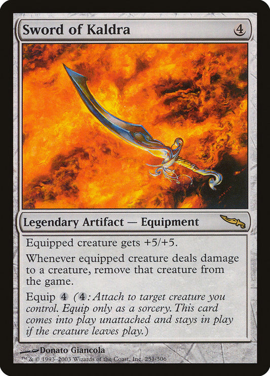IMPORTABLE DUBAI-Sword of Kaldra Mirrodin (MRD) #251 · Rare · English · Nonfoil/Foil