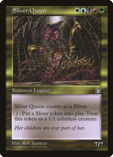 IMPORTABLE DUBAI-Sliver Queen Stronghold FOIL English Magic: The Gathering