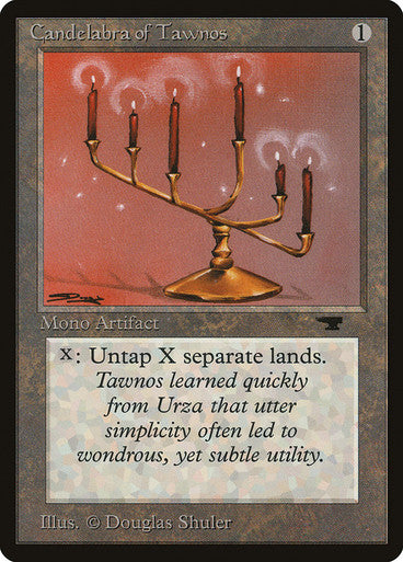 IMPORTABLE DUBAI-Candelabra of Tawnos Antiquities FOIL English Magic: The Gathering