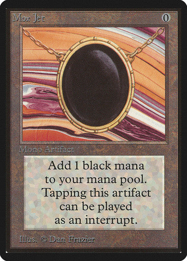 IMPORTABLE DUBAI-Mox Jet Beta FOIL English Magic: The Gathering