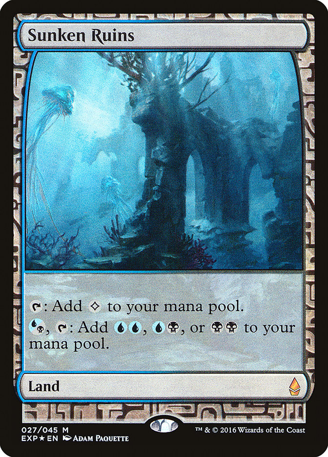 IMPORTABLE DUBAI-Sunken Ruins Zendikar Expeditions (EXP) #27 · Mythic Rare · English · Foil