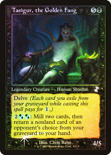 IMPORTABLE DUBAI-Tasigur, the Golden Fang Time Spiral Remastered Foil Retro English Magic: The Gathering