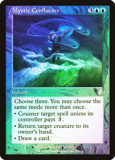 IMPORTABLE DUBAI-Mystic Confluence Time Spiral Remastered Foil Retro English Magic: The Gathering