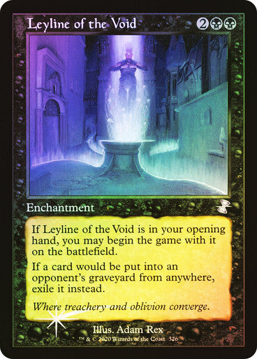 IMPORTABLE DUBAI-Leyline of the Void Time Spiral Remastered Foil Retro English Magic: The Gathering