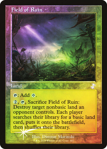 IMPORTABLE DUBAI-Field of Ruin Time Spiral Remastered Foil Retro English Magic: The Gathering
