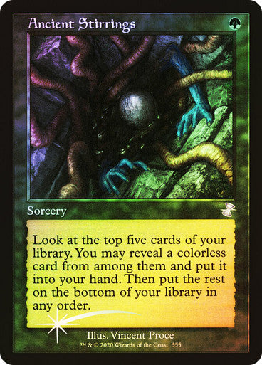 IMPORTABLE DUBAI-Ancient Stirrings Time Spiral Remastered Foil Retro English Magic: The Gathering