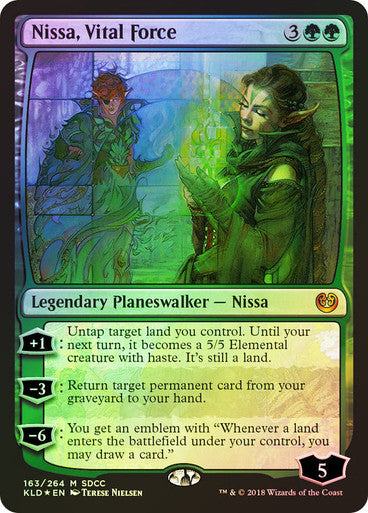IMPORTABLE DUBAI-Nissa, Vital Force (SDCC 2018) Promo Foil English Magic: The Gathering