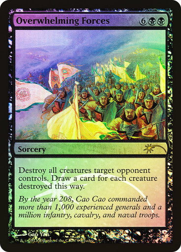 IMPORTABLE DUBAI-Overwhelming Forces (Judge) Promo Foil English Magic: The Gathering
