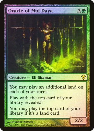 IMPORTABLE DUBAI-Oracle of Mul Daya Zendikar Foil English Magic: The Gathering
