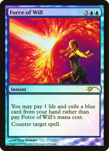 IMPORTABLE DUBAI-Force of Will (Judge) Promo Foil English Magic: The Gathering