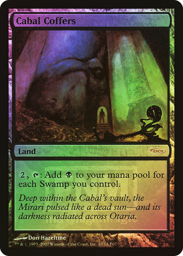 IMPORTABLE DUBAI-Cabal Coffers (FNM) Promo Foil English Magic: The Gathering