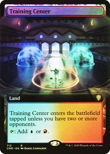 IMPORTABLE DUBAI-Training Center Commander Legends Foil Extended Art English Magic: The Gathering