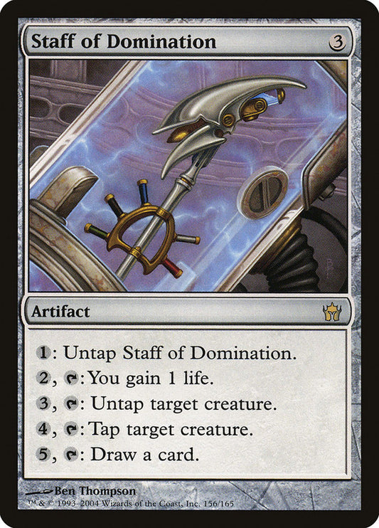 IMPORTABLE DUBAI-Staff of Domination  Fifth Dawn (5DN) #156 · Rare · English · Nonfoil/Foil