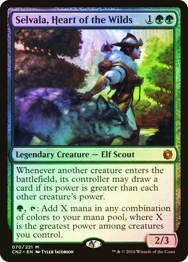 IMPORTABLE DUBAI-Selvala, Heart of the Wilds Conspiracy: Take the Crown Foil English Magic: The Gathering