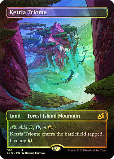 IMPORTABLE DUBAI-Ketria Triome Ikoria: Lair of Behemoths Foil Showcase English Magic: The Gathering