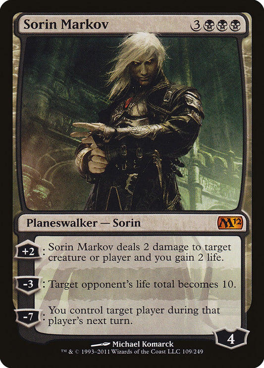 IMPORTABLE DUBAI-Sorin Markov Magic 2012 (M12) #109 · Mythic Rare · English · Nonfoil/Foil