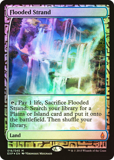 IMPORTABLE DUBAI-Flooded Strand Zendikar Expeditions Foil Full Art English Magic: The Gathering