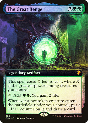 IMPORTABLE DUBAI-The Great Henge Throne of Eldraine Foil Extended Art English Magic: The Gathering