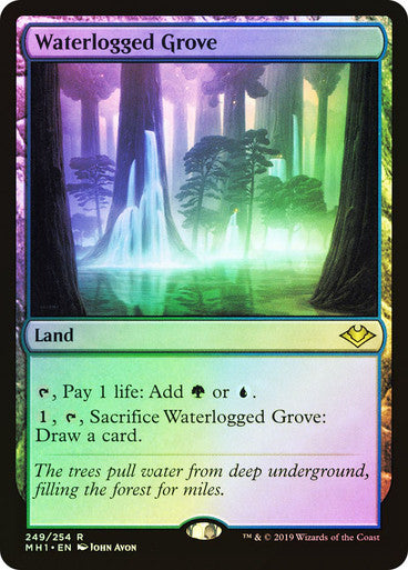 IMPORTABLE DUBAI-Waterlogged Grove Modern Horizons Foil Default English Magic: The Gathering