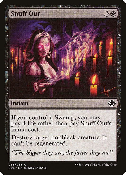 IMPORTABLE DUBAI-Snuff out Duel Decks Anthology: Garruk vs. Liliana (GVL) #53 · Common · English · Nonfoil