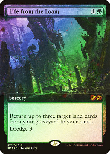 IMPORTABLE DUBAI-Life from the Loam Ultimate Masters Foil Extended Art English Magic: The Gathering