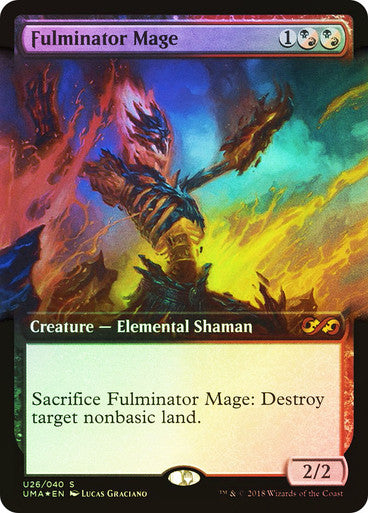 IMPORTABLE DUBAI-Fulminator Mage Ultimate Masters Foil Extended Art English Magic: The Gathering