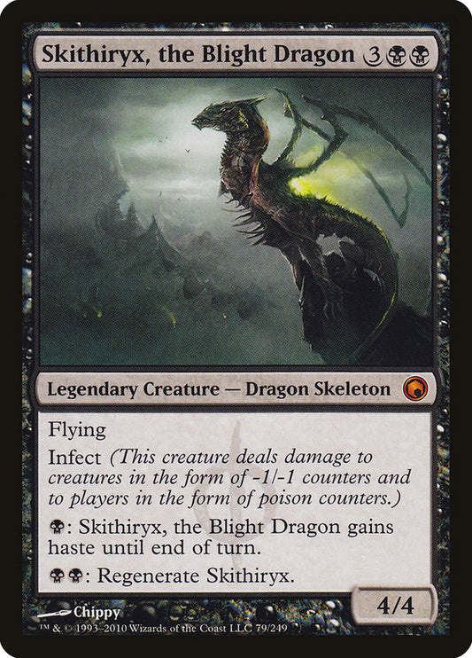 IMPORTABLE DUBAI-Skithiryx, the Blight Dragon Scars of Mirrodin (SOM) #79 · Mythic Rare · English · Nonfoil/Foil