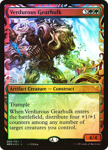 IMPORTABLE DUBAI-Verdurous Gearhulk Masterpiece Series: Kaladesh Inventions Foil Default English Magic: The Gathering
