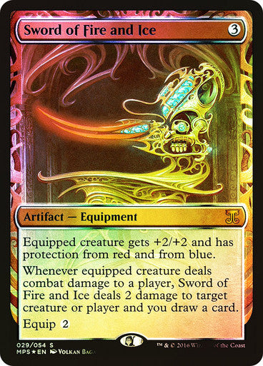 IMPORTABLE DUBAI-Sword of Fire and Ice Masterpiece Series: Kaladesh Inventions Foil Default English Magic: The Gathering