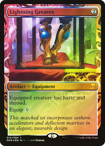 IMPORTABLE DUBAI-Lightning Greaves Masterpiece Series: Kaladesh Inventions Foil Default English Magic: The Gathering