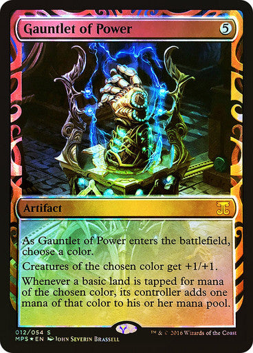 IMPORTABLE DUBAI-Gauntlet of Power Masterpiece Series: Kaladesh Inventions Foil Default English Magic: The Gathering
