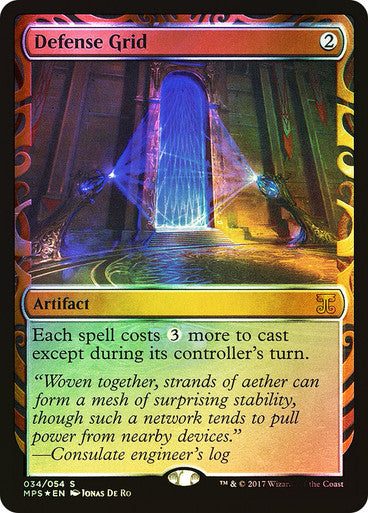 IMPORTABLE DUBAI-Defense Grid Masterpiece Series: Kaladesh Inventions Foil Default English Magic: The Gathering