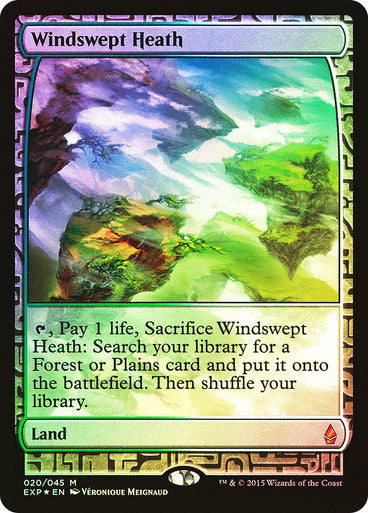IMPORTABLE DUBAI-Windswept Heath Zendikar Expeditions Foil Full Art English Magic: The Gathering