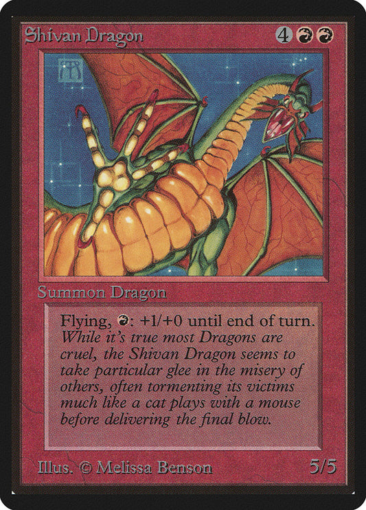 IMPORTABLE DUBAI-Shivan Dragon Limited Edition Beta (LEB) #175 · Rare · English · Nonfoil