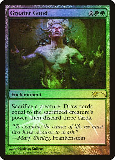 IMPORTABLE DUBAI-Greater Good (Judge) Promo Foil Default English Magic: The Gathering