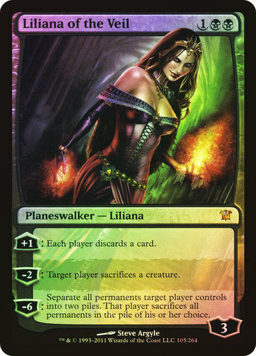 IMPORTABLE DUBAI-Liliana of the Veil Innistrad Foil Default English Magic: The Gathering