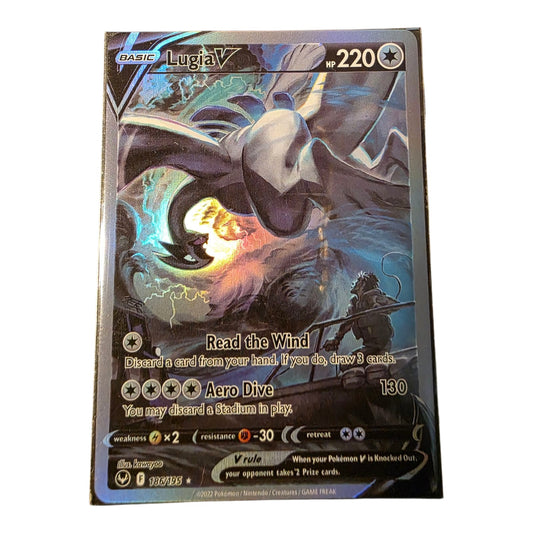 PROXY DUBAI-Lugia V 186/195 – Silver Tempest – Alternativa (Imitación 80 % Original) – Inglés – Near Mint